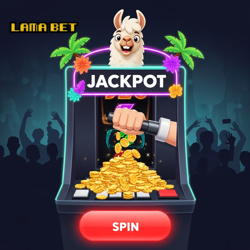 Lamabet casino jackpot slot win celebration